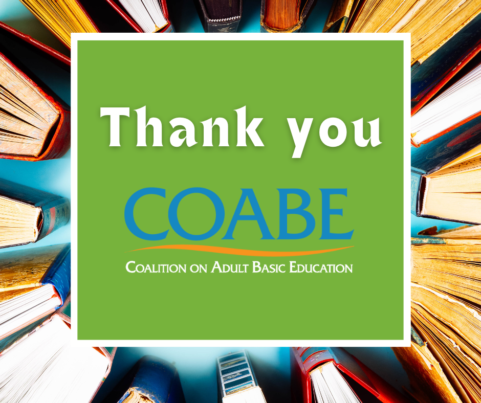 Thank you COABE