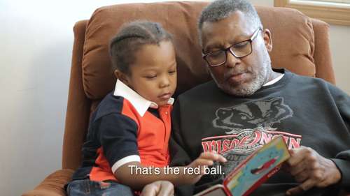Claudell shares his newfound reading abilities with his grandson