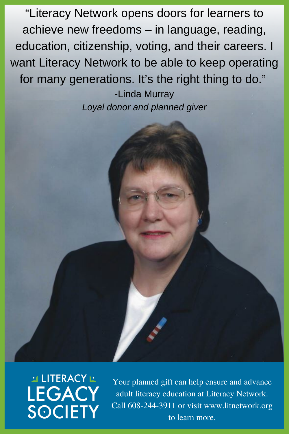 Planned giver Linda Murray